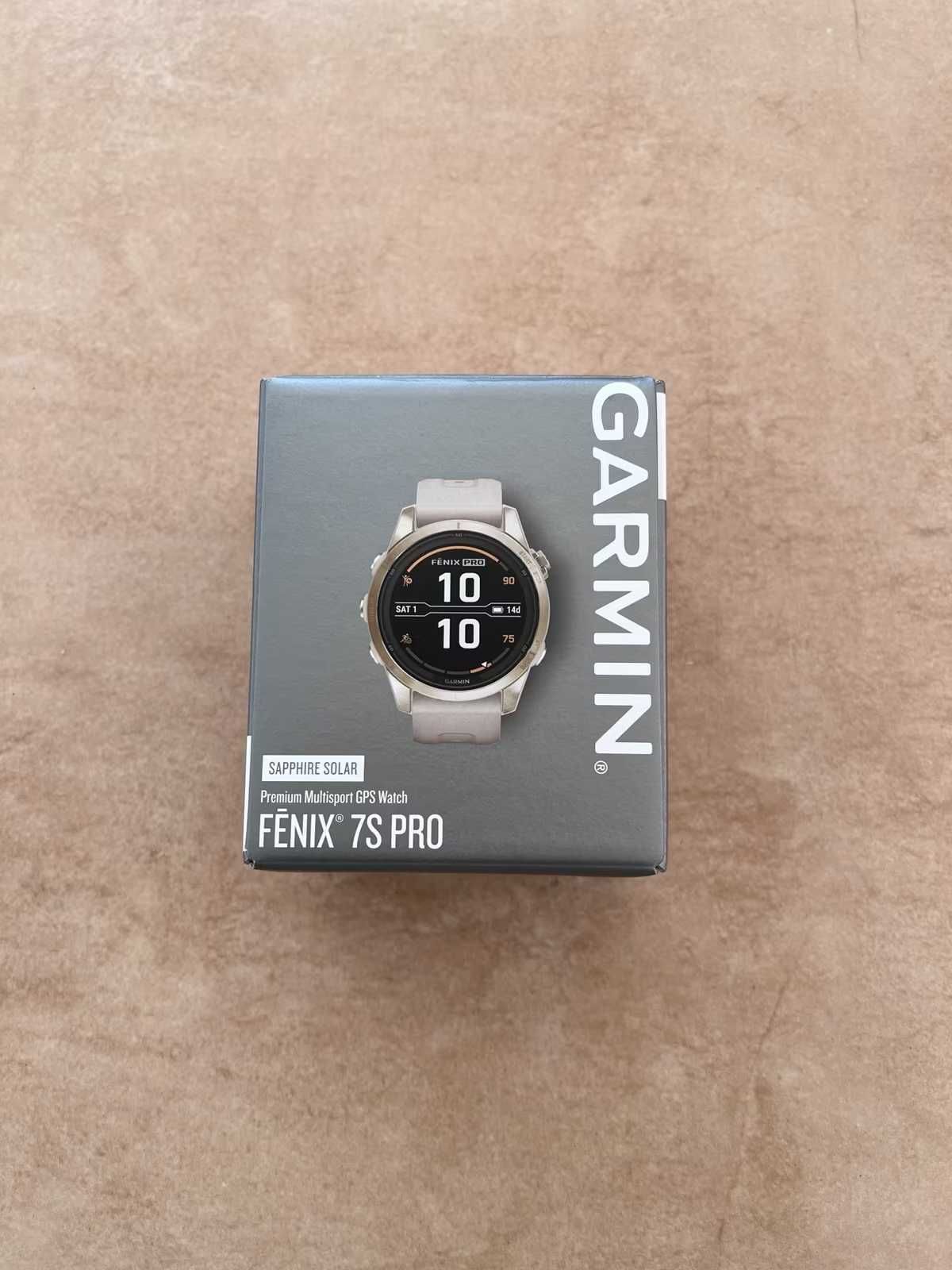 Garmin Fenix 7S Sapphire Solar Pro – stan idealny
