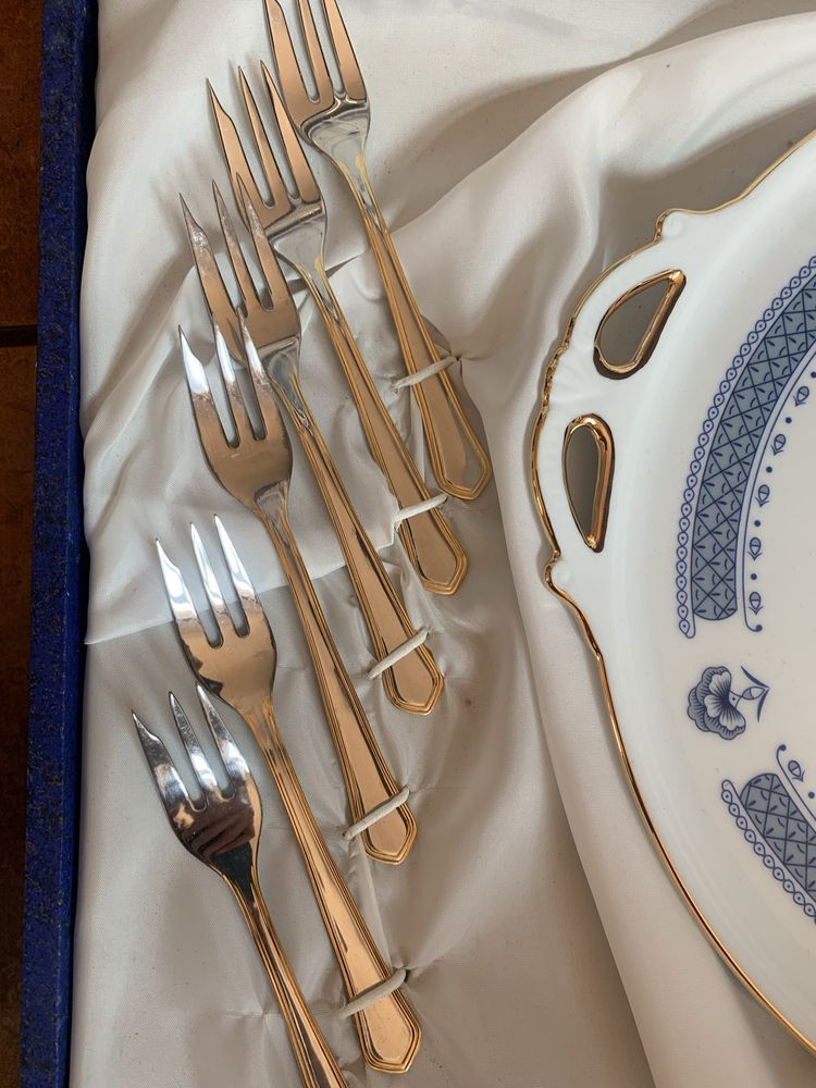 Serviço de lanche porcelana