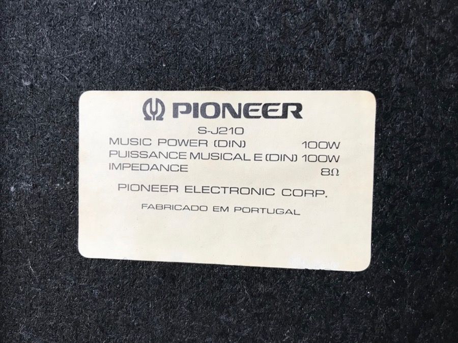 Colunas Pioneer S-J210