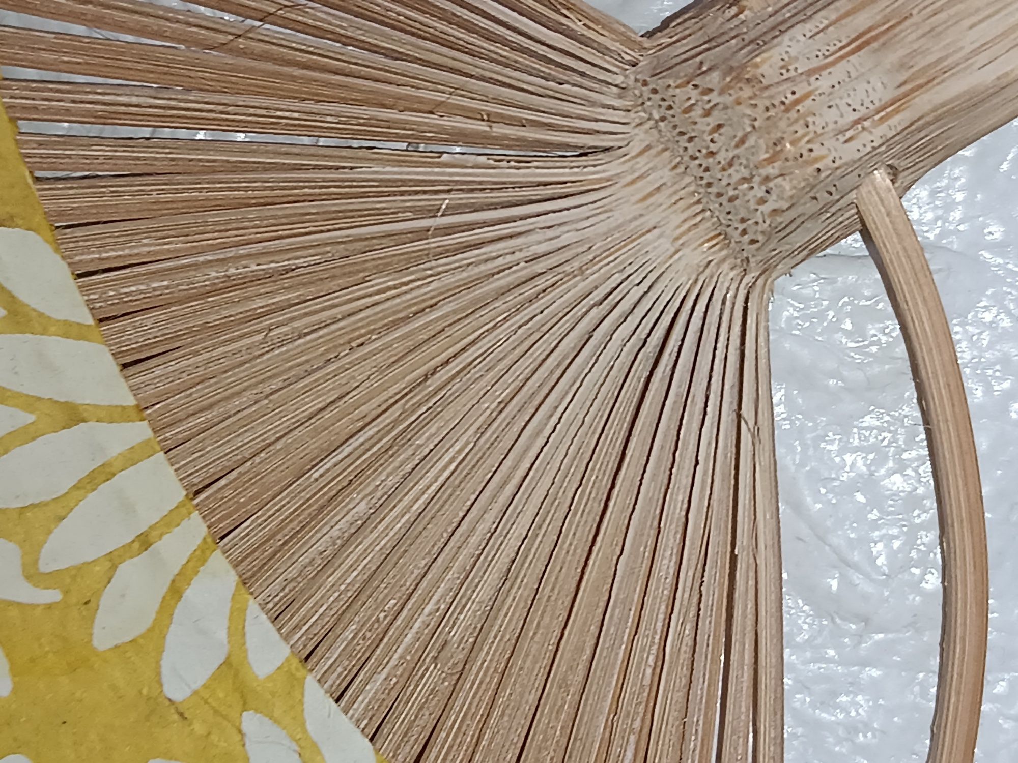 Декоративне віяло опахало Японский бамбуковый веер Учива Утива