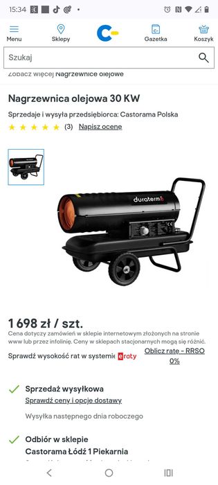 Nagrzewnica olejowa NORD 30