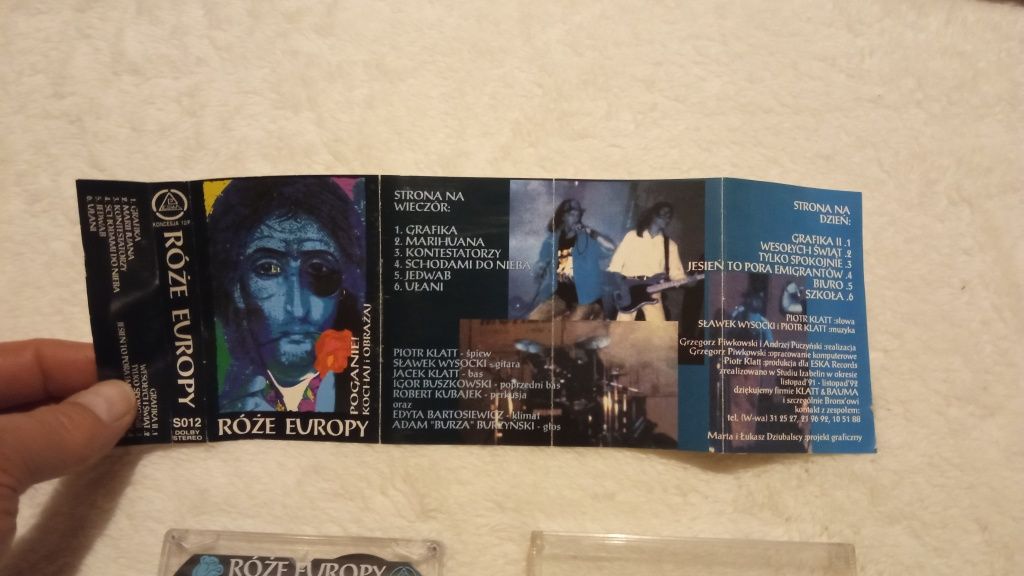 Róże Europy. Poganie. Zafoliowana kaseta 92r. Oryginalna.+ T.Love