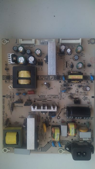 Телевізор Phillips 32' сгорела плата питания.