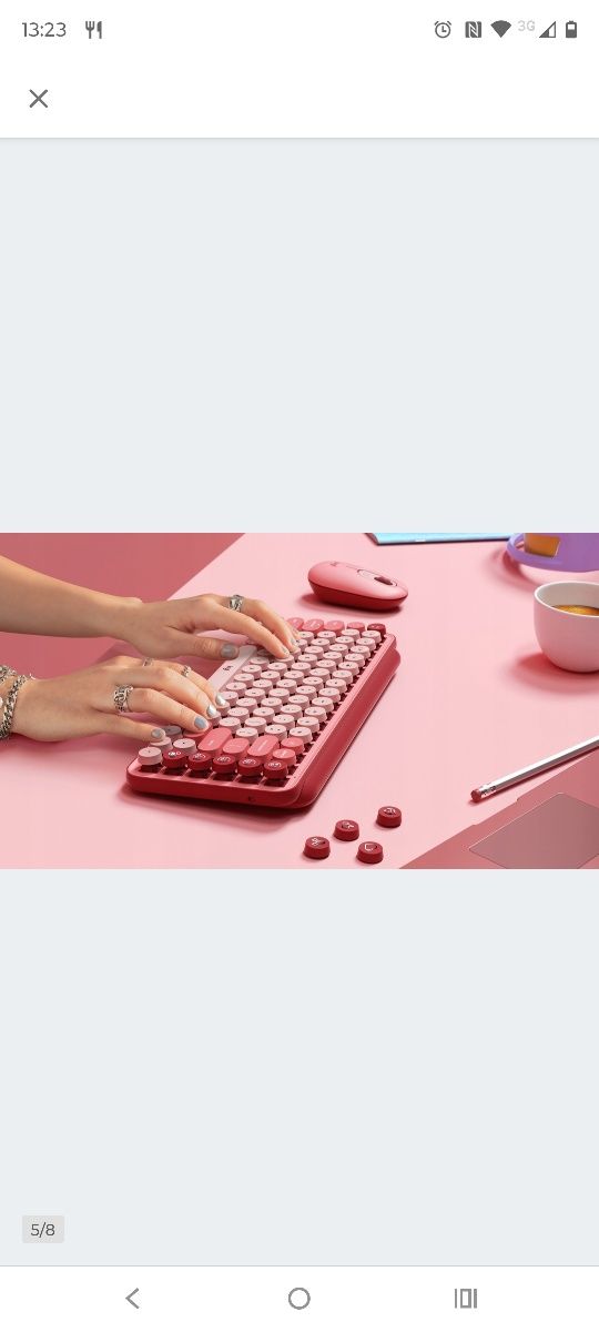 Bezprzewodowa klawiatura Logitech POP Keys Bluetooth i USB Bolt
