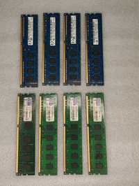 2 zestawy po 4 sztuki RAM DDR3 4GB