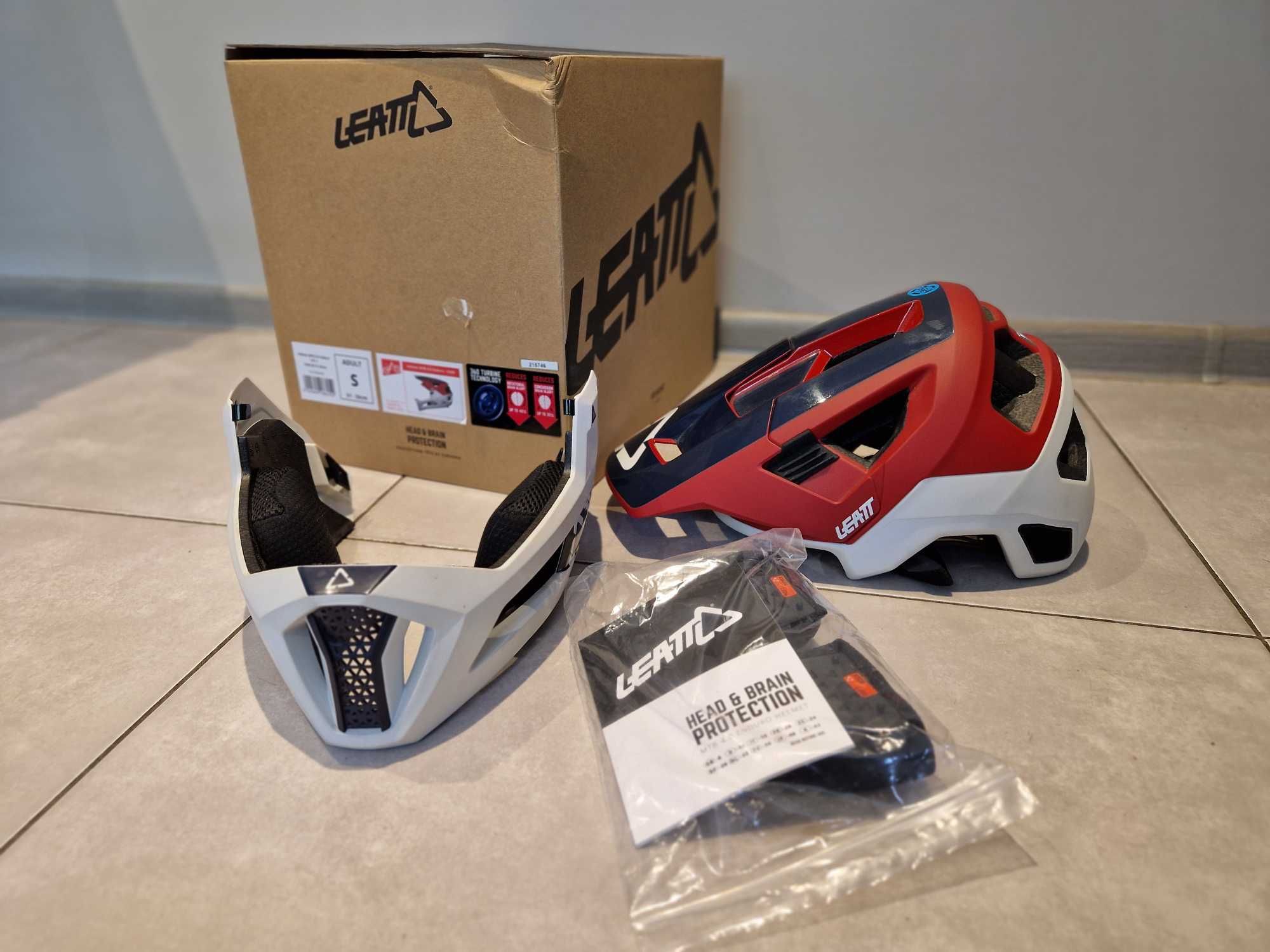 Kask Leatt 4.0 Enduro,rowerowy odpinana szczeka rozm.S