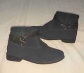 Botas Pele Camurça Azul - Tam.34