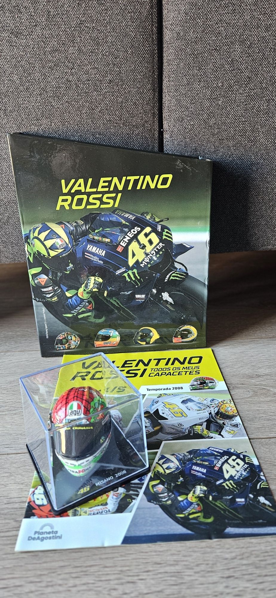 Capacete valentino rossi 46 escala 1/5