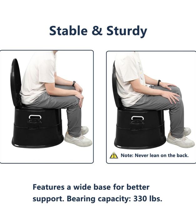 Toaleta turystyczna przenośna 15L – camping, działka, kamper