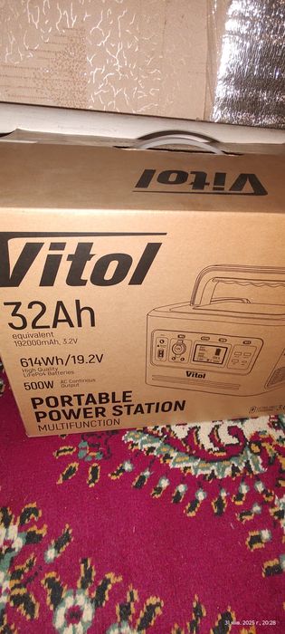Автономная аккумуляторная станция, новая Vitol 600w