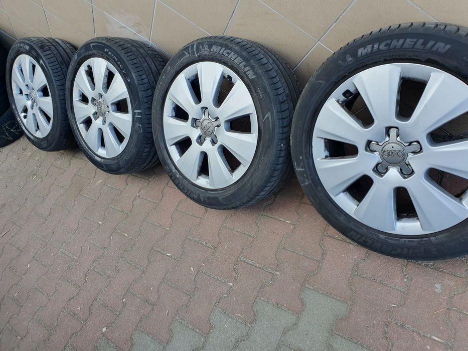 Oryginalne Felgi aluminiowe 17" Audi A6 5x112 ET45+225.50.17 Michelin
