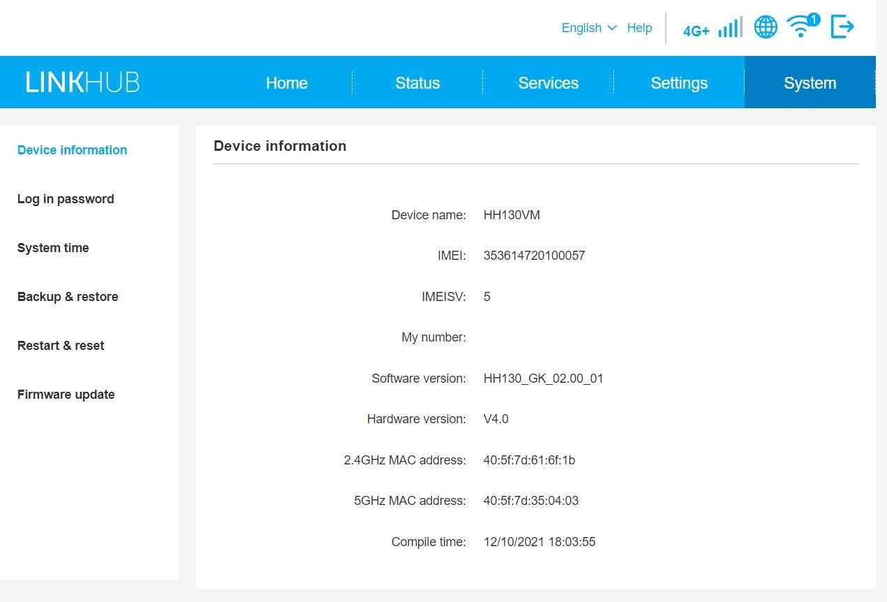 4G WiFi роутер TCL LINKHUB HH130VM LTE Cat.13