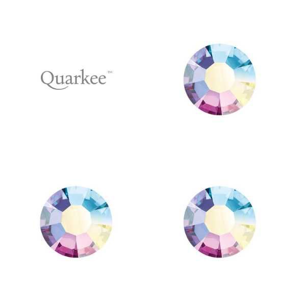 Quarkee™ Crystal Clear AB 1,8mm 3szt. kryształek biżuteria nazębna