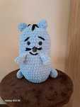 Kotek pusheen maskotka przytulanka handmade szydelko