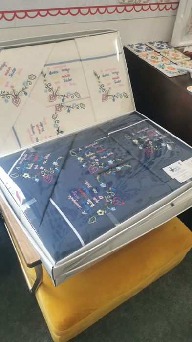 Lençóis de casal lenço dos namorados