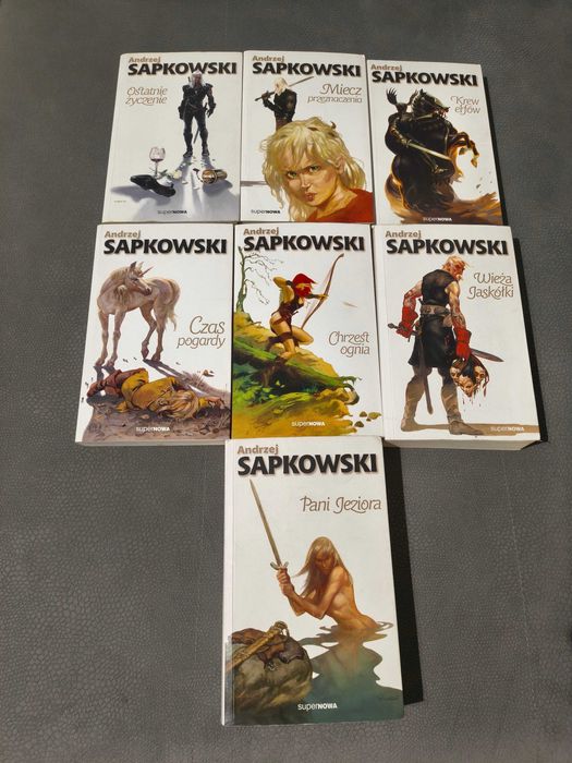 Andrzej Sapkowski saga Wiedźmin tomy 1-7