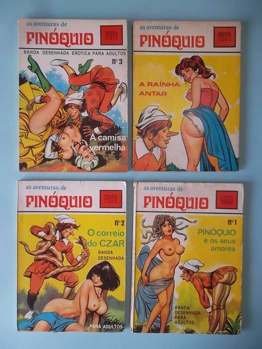 BD ERÓTICA antiga Anjo Negro, Esqueleto, Diabólico , Pompeia etc.