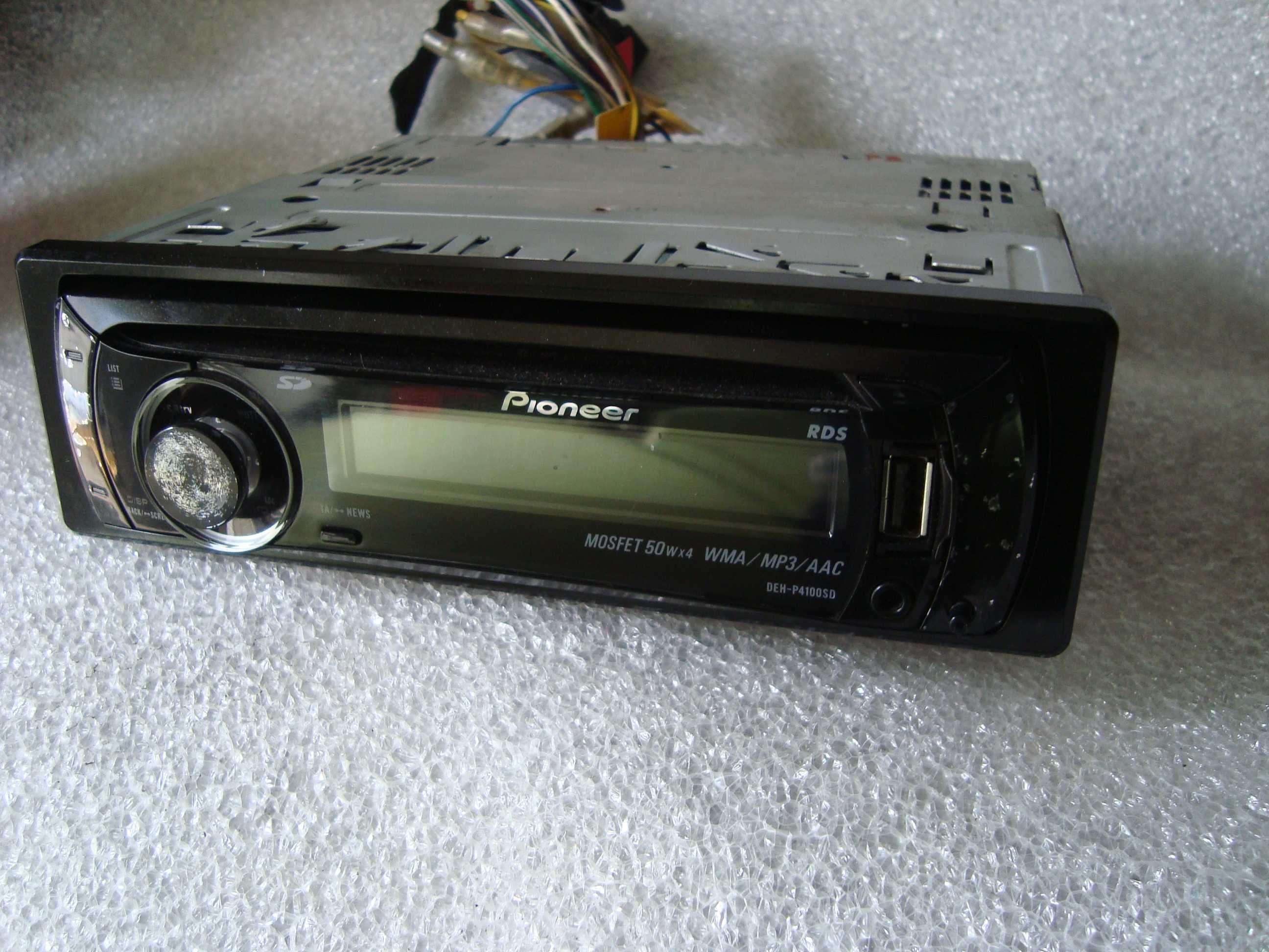 Radio samochodowe Pioneer DEH-4100SD CD USB MP3/WMA/WAV 4x50w karta SD