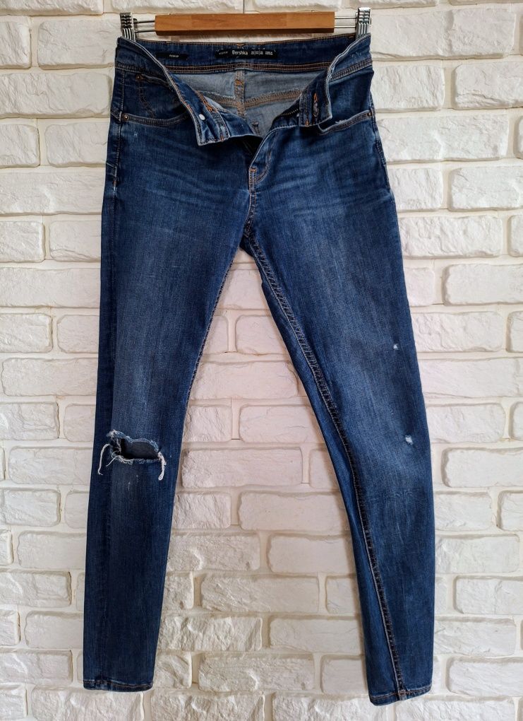 Bershka 36 Rurki Skinny Leg Slim Jeans S