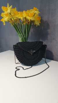 Czarna torebka handmade oreo