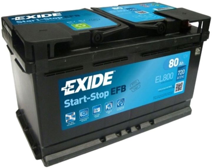Автомобільний акумулятор Exide Start-Stop EFB 80 А·год Ев (-/+) Euro