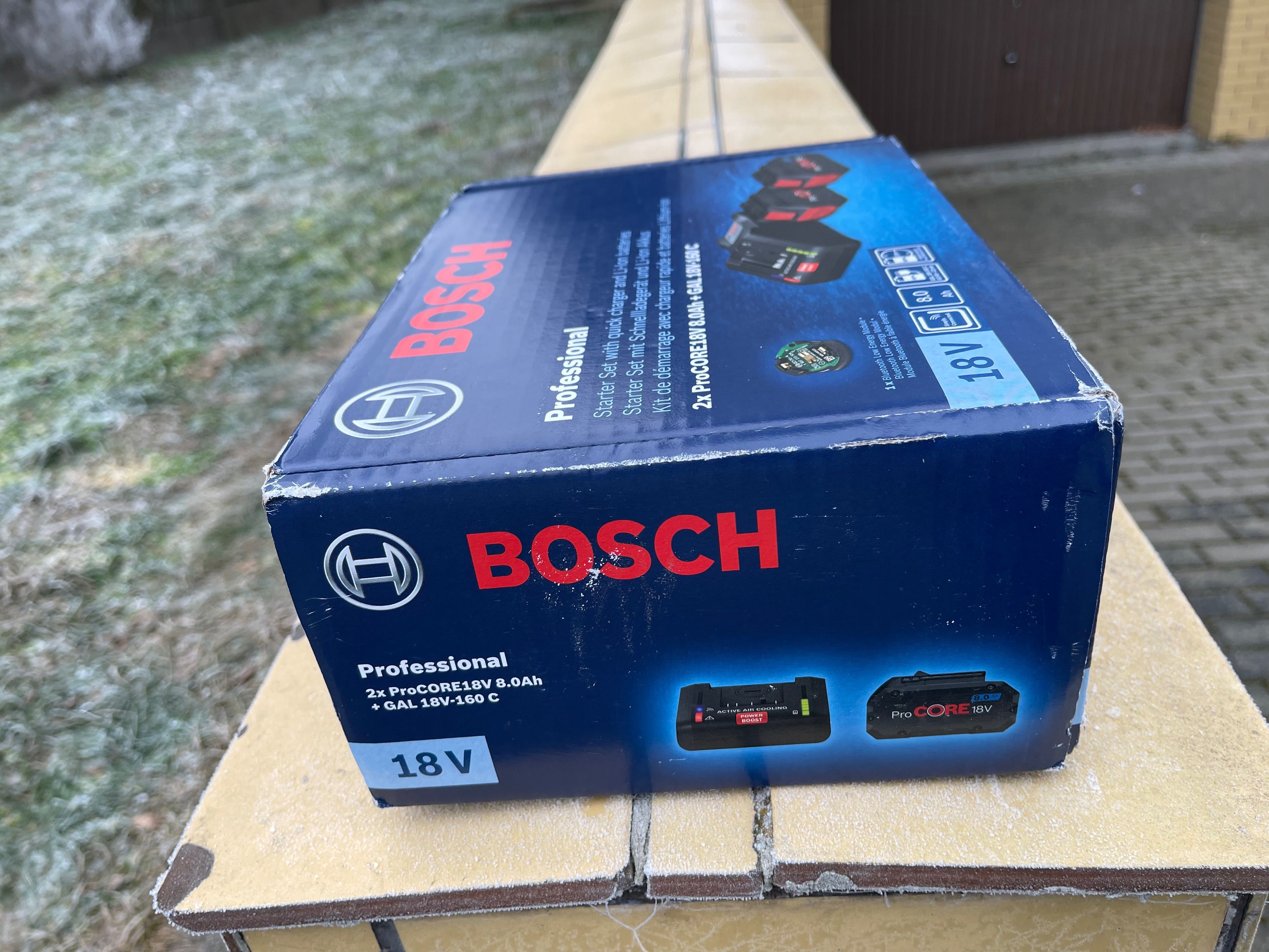 Bosch baterie  2 sztuki i ładowarka . PROCORE18V 8.0AH + GAL 18V-160 C