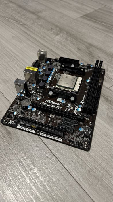 Płyta głowna ASRock FM2A55M-VG3 + AMD A4 4000 wszystko sprawne.