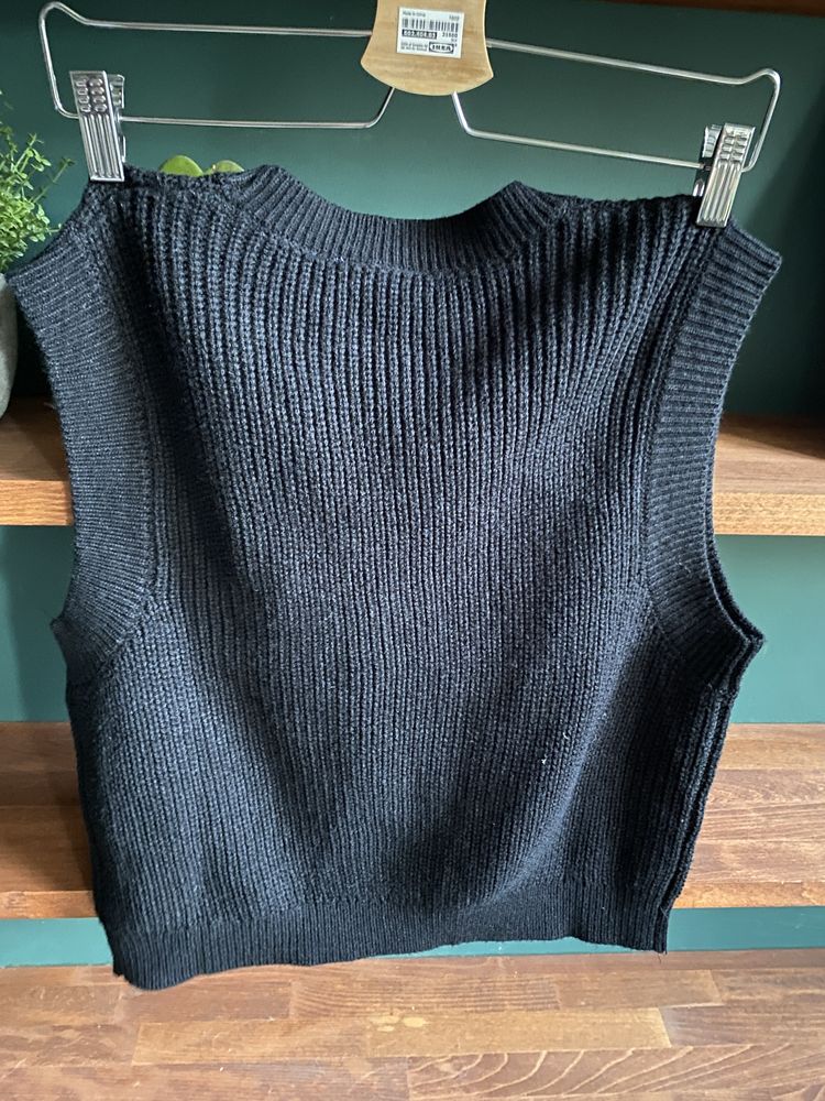 Kamizelka sweter bez rękawów z emoji Smiley x H&M S