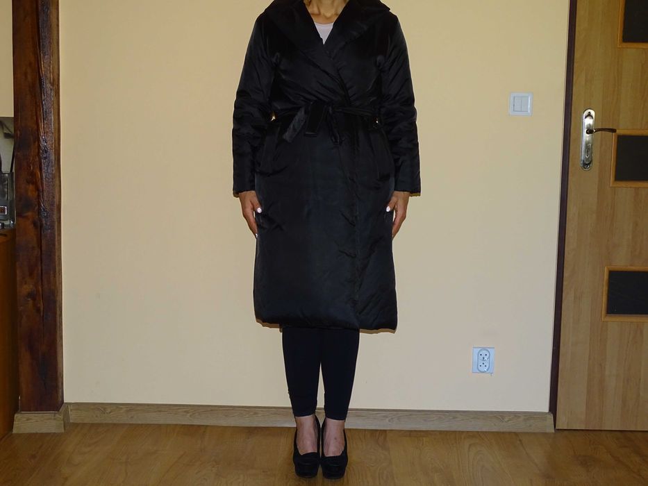 Czarny płaszcz Ryłko XL