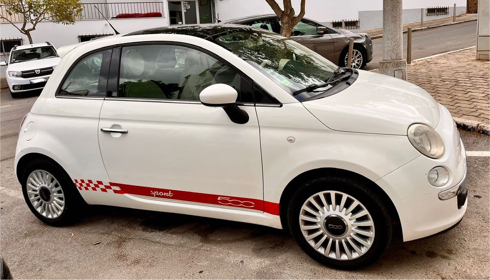 fiat 500 a gasolina - 130 000 km - muito bom estado