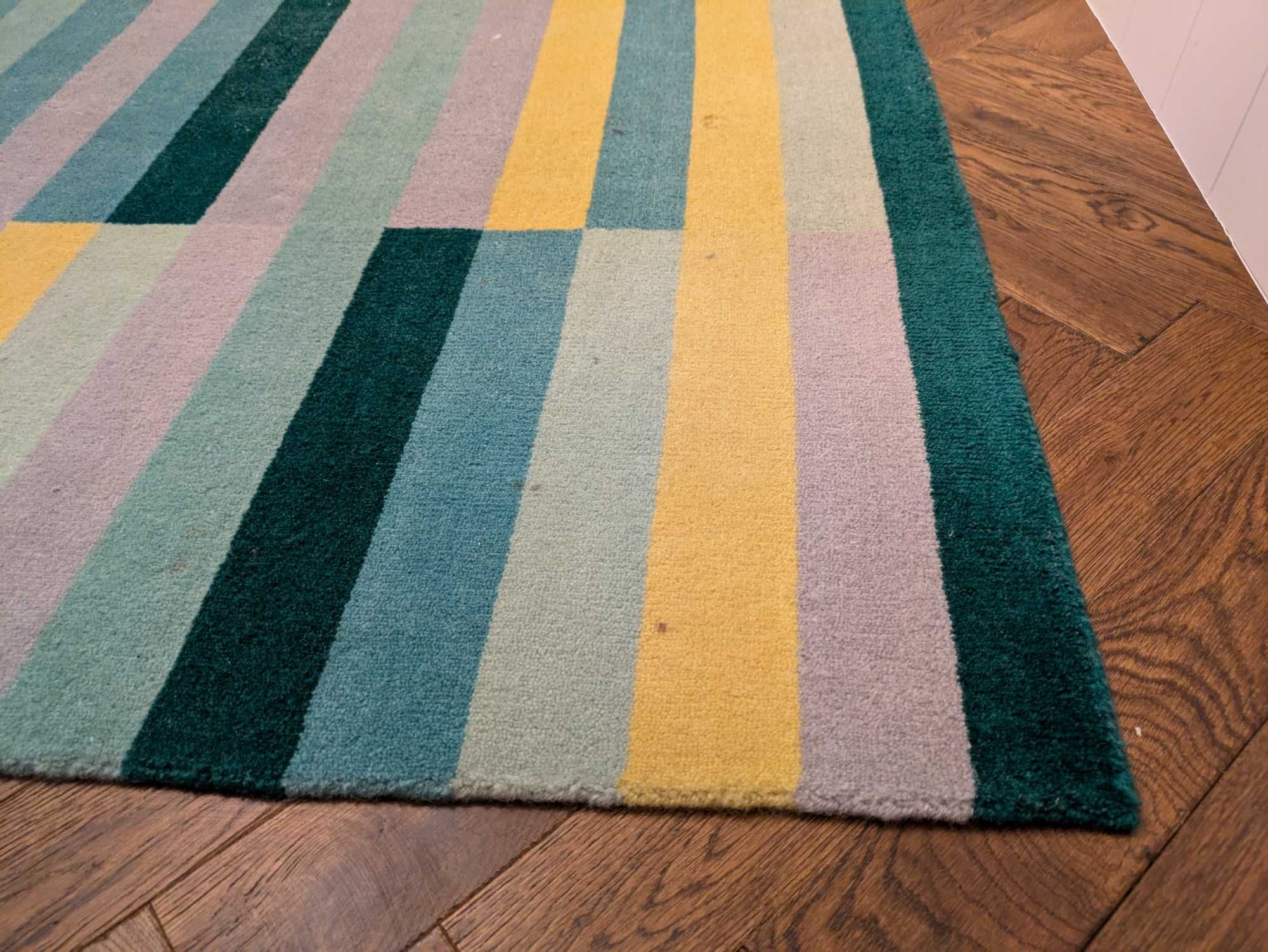 IKEA KRONGE Dywan z krótkim włosiem 170x240 cm naturalny wełniany