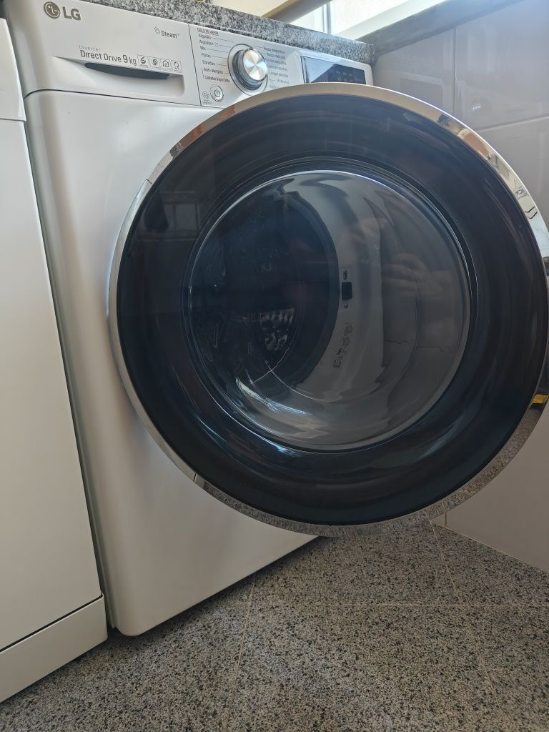 Máquina de Lavar Roupa LG TwinWash F4J7VY2WD (9 kg - 1400 rpm - Branco