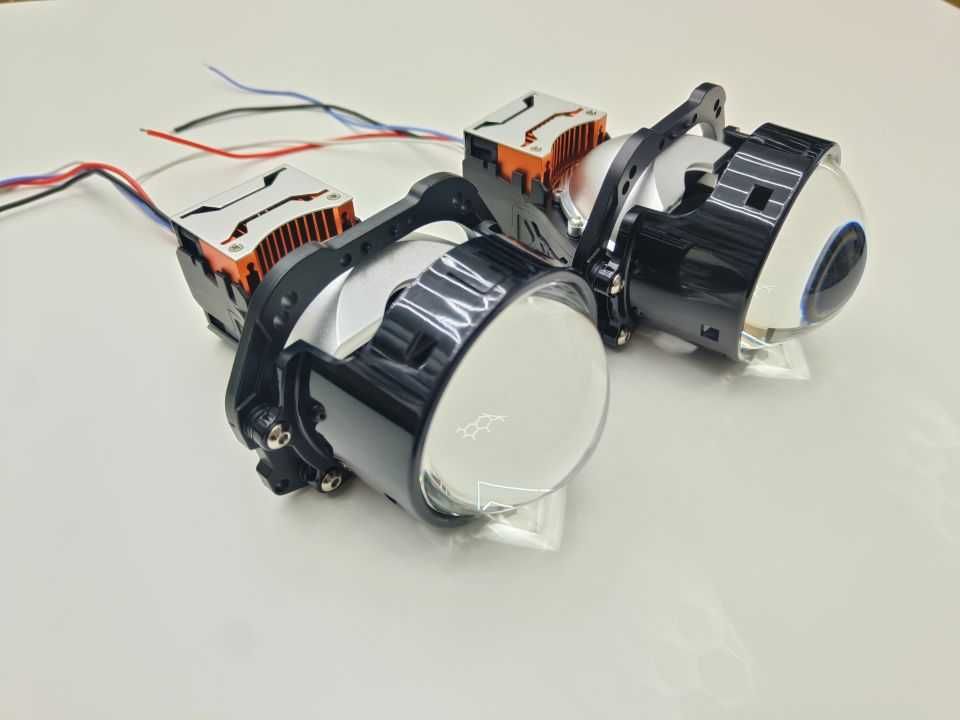 Soczewki 3" BI-LED + LASER 3x odbłyśnik 130/150W TOP JAKOŚĆ 3.0 PRISM