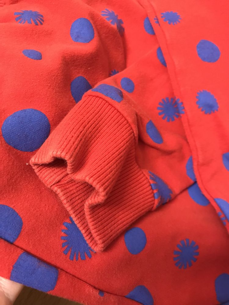 Czerwona bluza dziecięca Chmurrra Burrra 6-7 lat