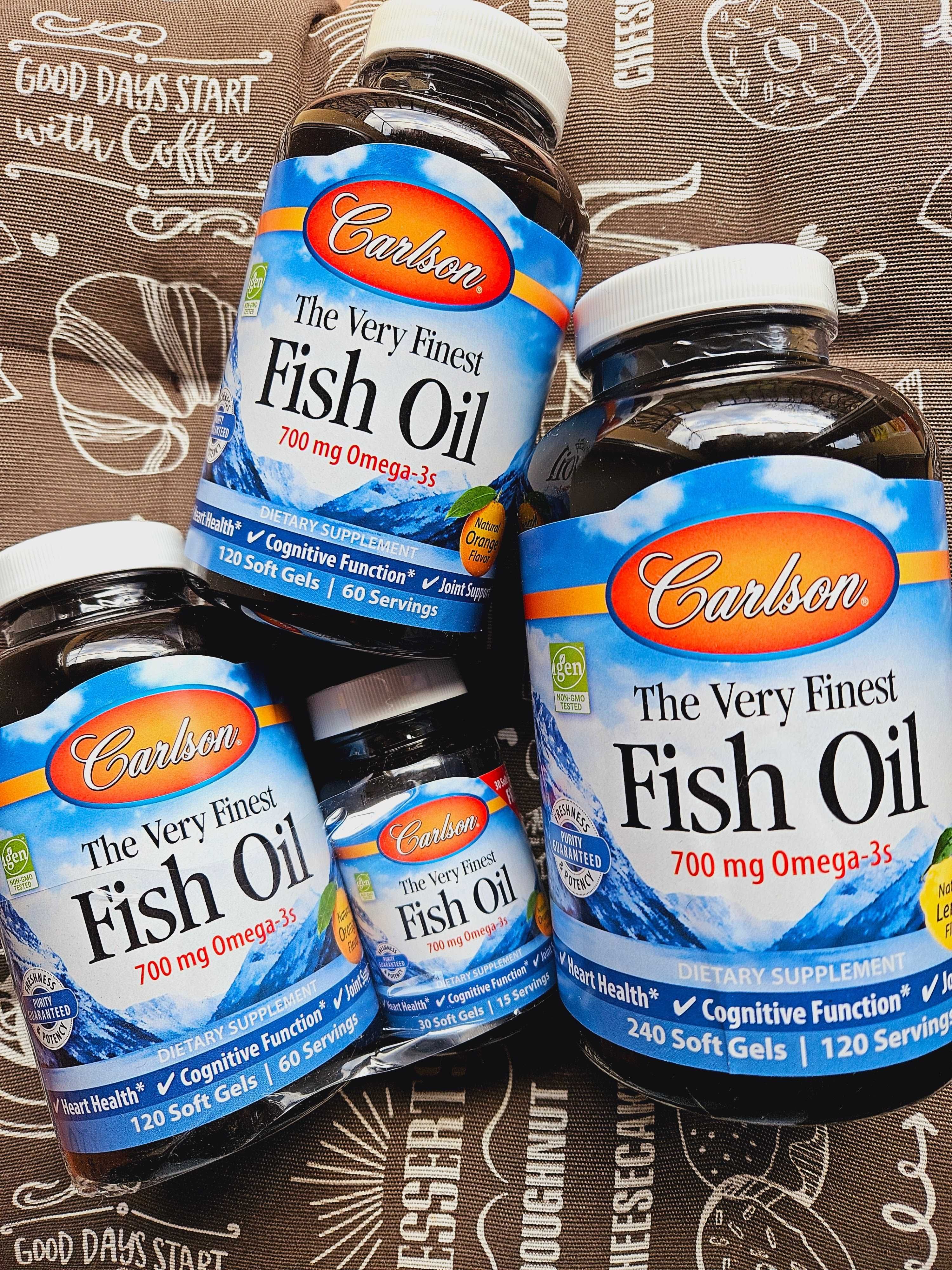Carlson Омега Omega-3 норвезький риб'ячий жир The Very Finest Fish Oil