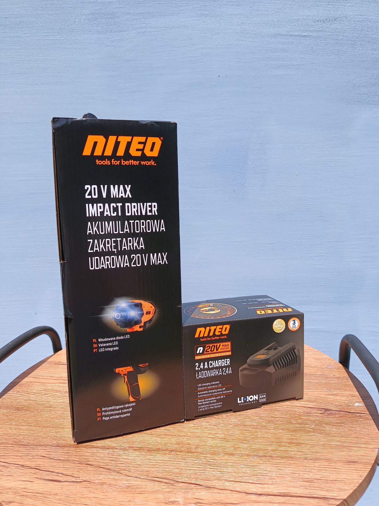 Akumulatorowa Zakrętarka Udarowa Niteo 20 V Max. + Ładowarka 2,4 A