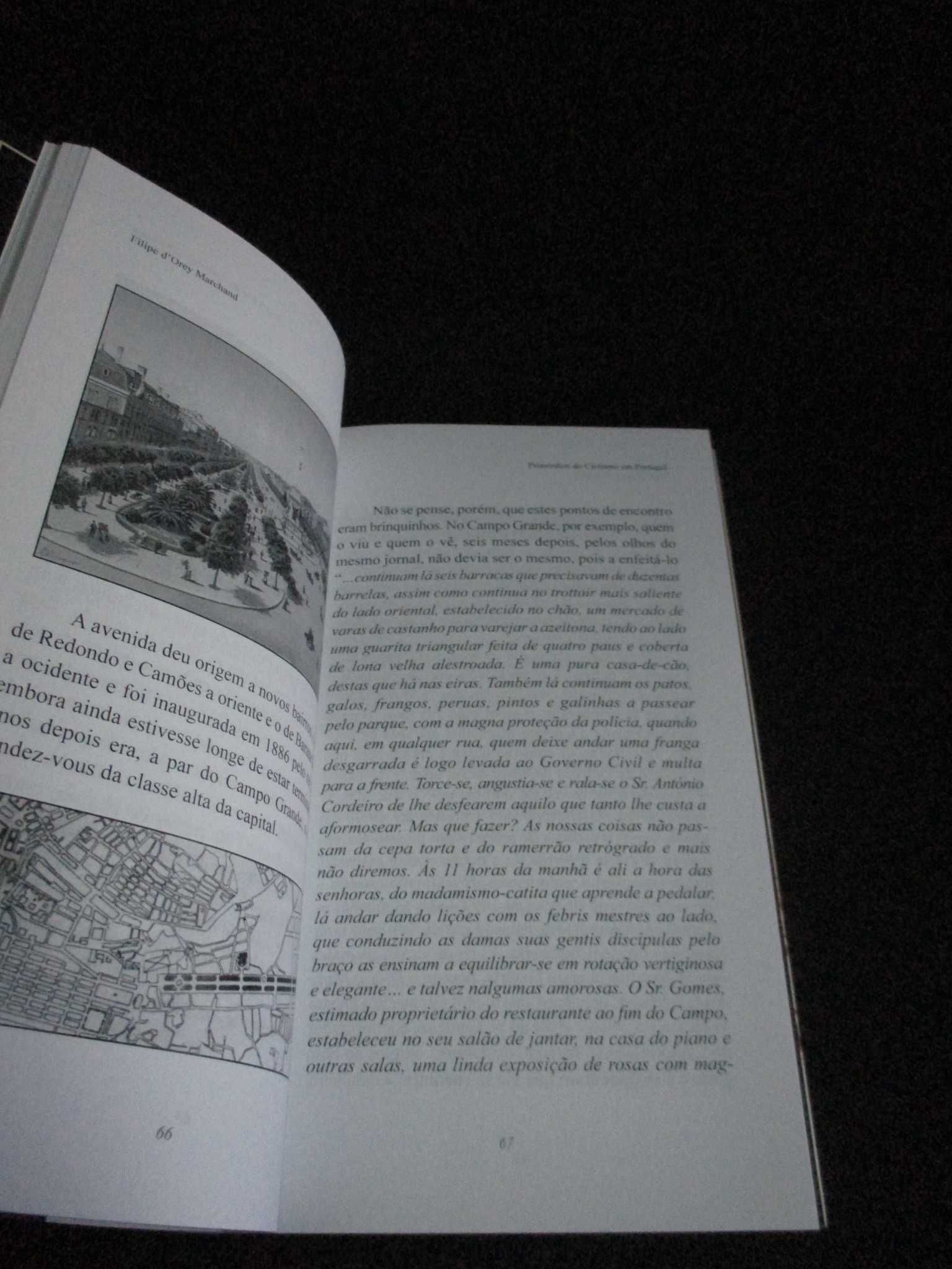 Livro Primórdios do Ciclismo em Portugal Filipe d'Orey Marchand