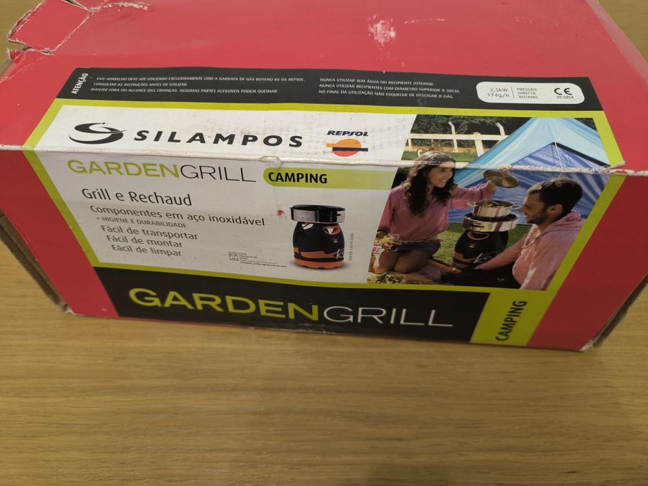 Grelhador Silampos Garden Grill com botija 6k