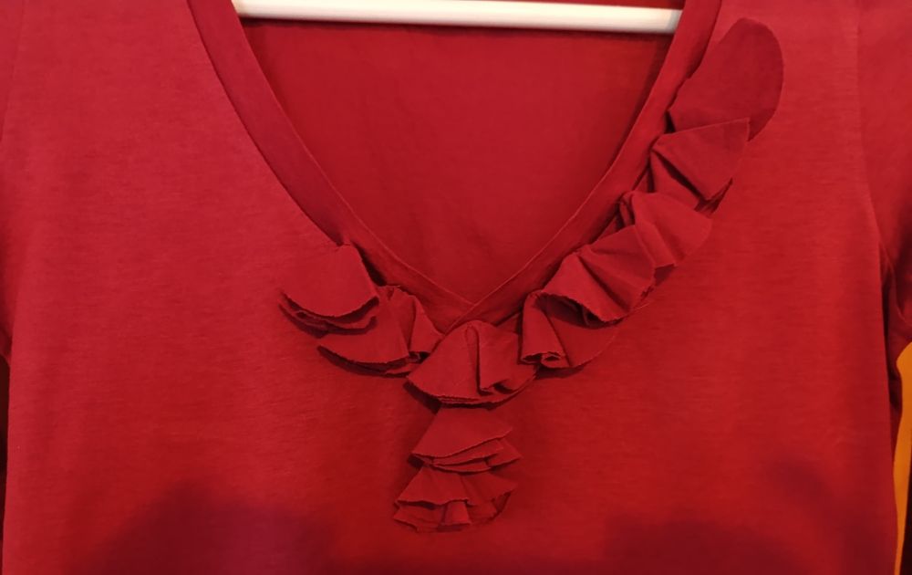 Blusa bordeaux da Massimo Dutti