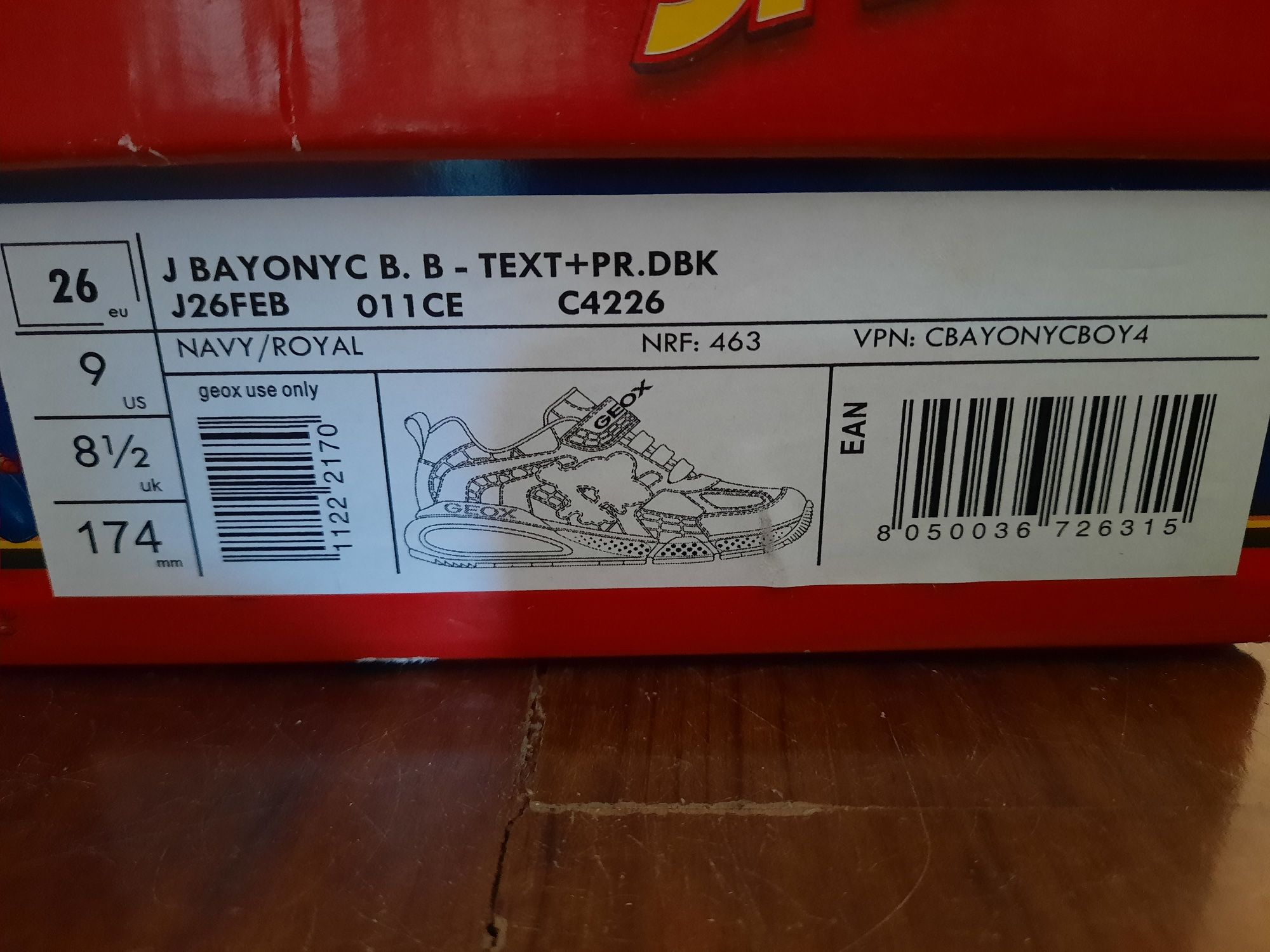 Sapatilhas spiderman geox 26 com luzinhas
