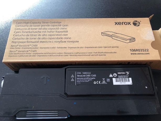 Тонер-картридж лазерный Xerox VL C400/405 Cyan, 4800 стр (106R03522)