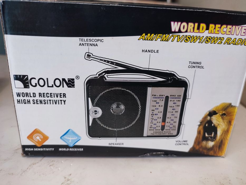 Радіо FM USB на 220в і батареї є годинник