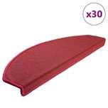 Vidaxl Maty Na Schody 30 Szt. Bordowy Czerwony 65X24X4 Cm
