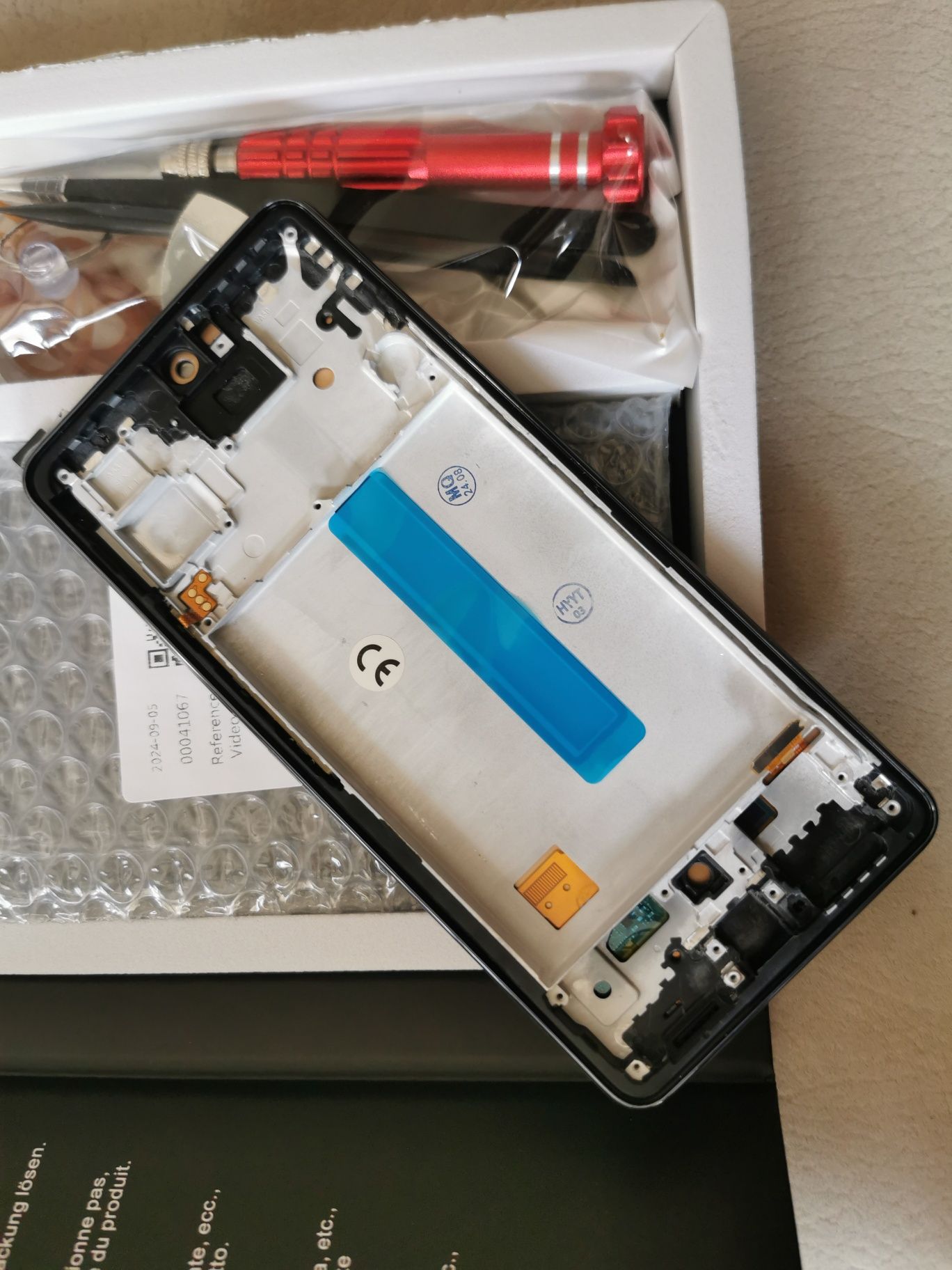 Wyświetlacz z ramka  samsung a53 5g. Nowy. Plus gratisy