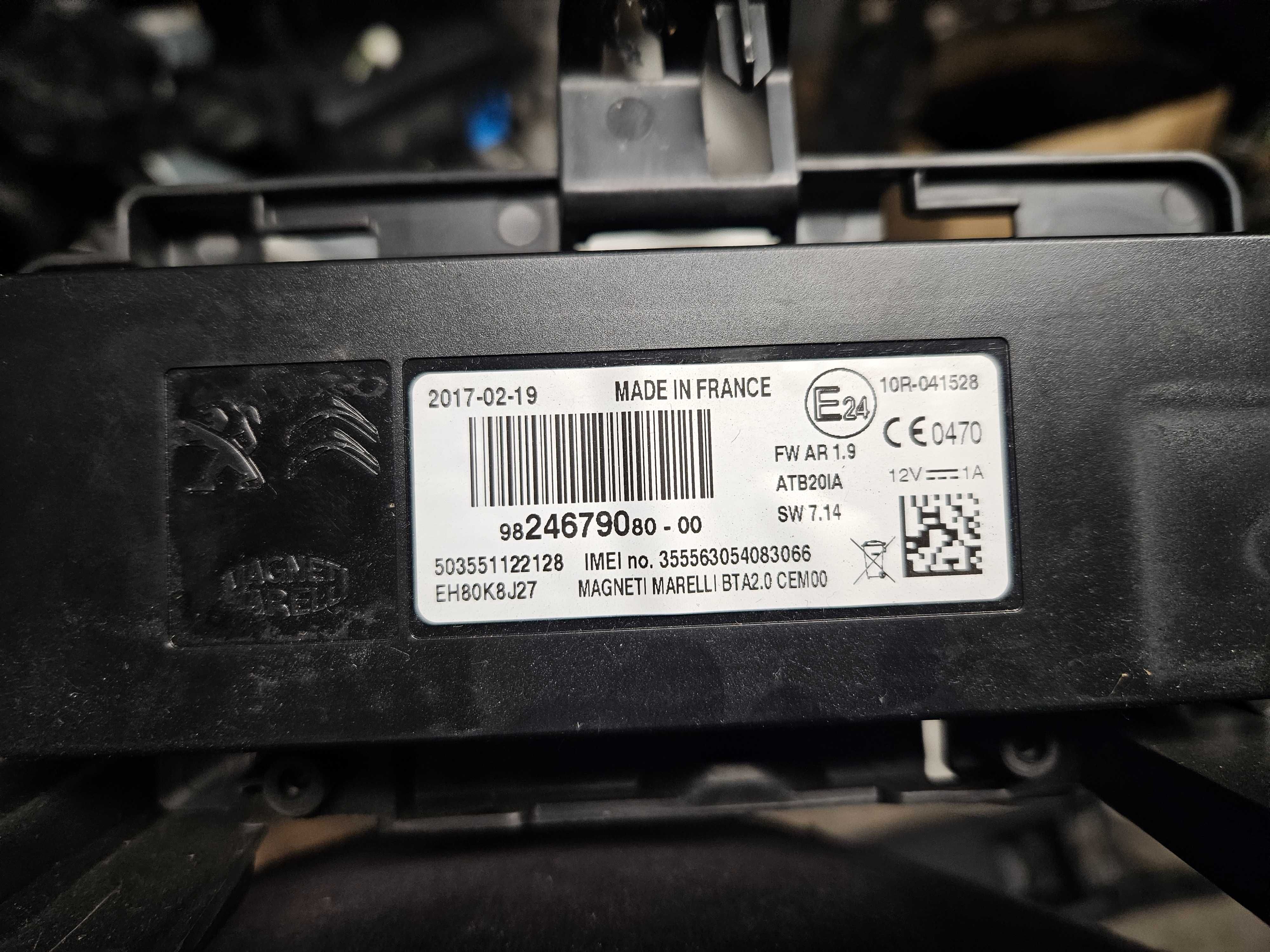 Citroen Peugeot Moduł sterownik Bluetooth