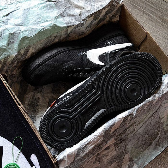 Мужские кроссовки Off-White x Nike Air Force 1 'Black' 40-45
