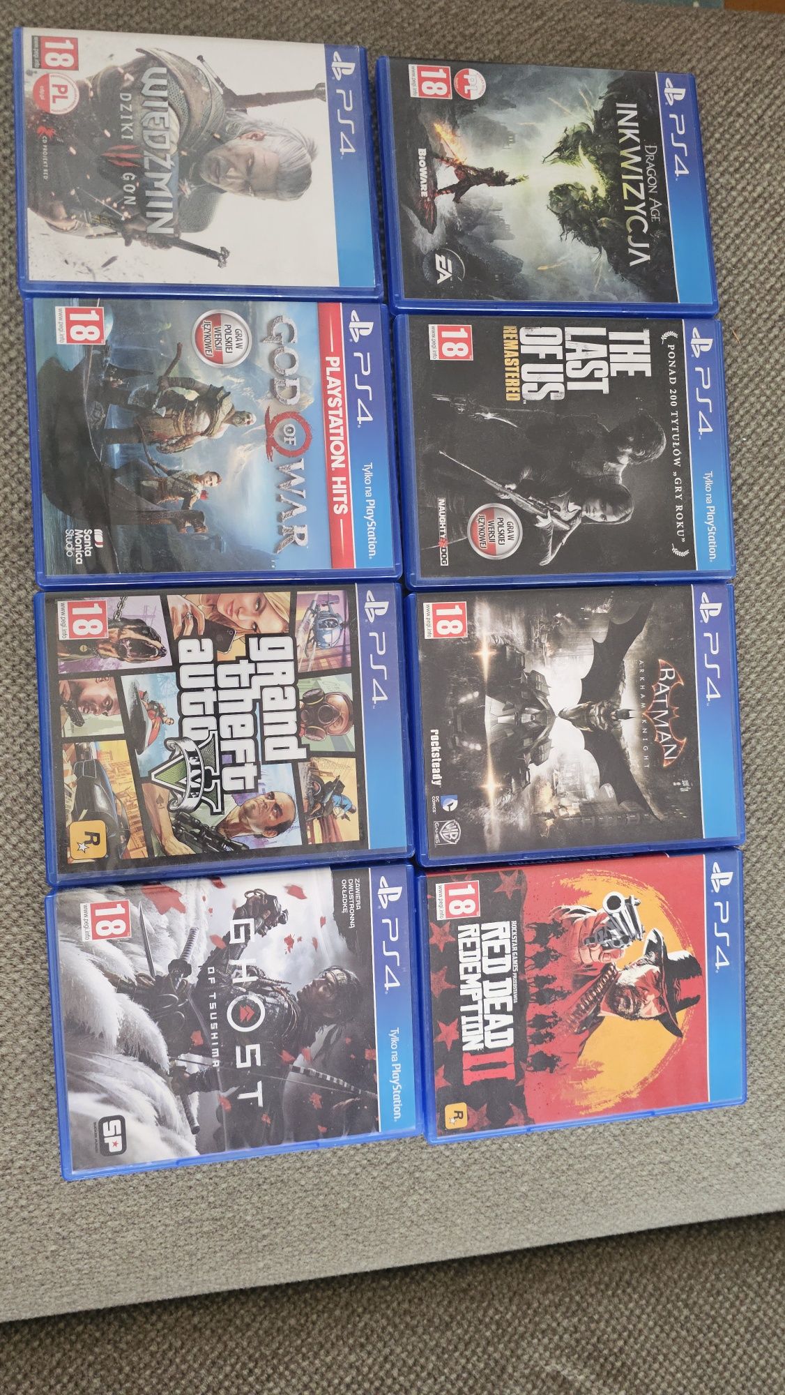 Set gier na PS4 używane.