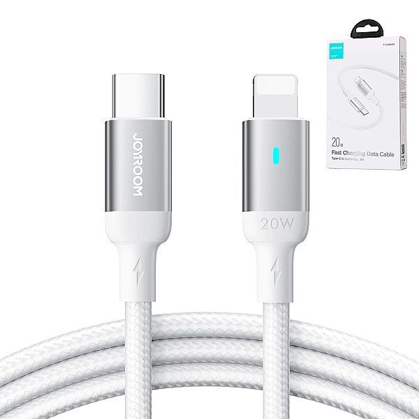Kabel Joyroom S-cl020a10 Lightning - Usb-c Pd 20w 480Mb/s 2m - biały
