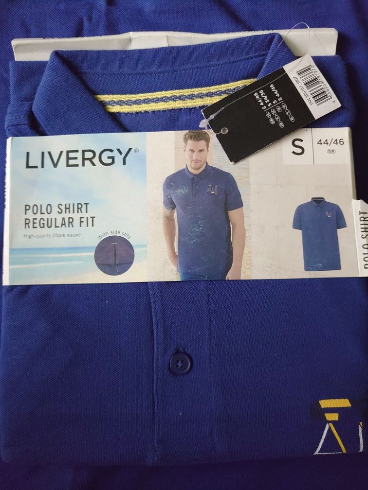Livergy S поло футболка 100% котон