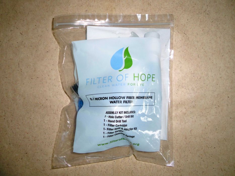 Фильтр для очистки воды с мембраной из полых волокон 0,1 мкм.